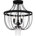 Quoizel - ADL1716MBK - Three Light Semi Flush Mount - Adelaide - Matte Black