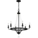 Quoizel - ADL5026MBK - Six Light Chandelier - Adelaide - Matte Black