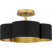 Quoizel - BSM1714MBK - Four Light Semi-Flush Mount - Balsam - Matte Black