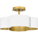 Quoizel - BSM1714W - Four Light Semi-Flush Mount - Balsam - Matte White