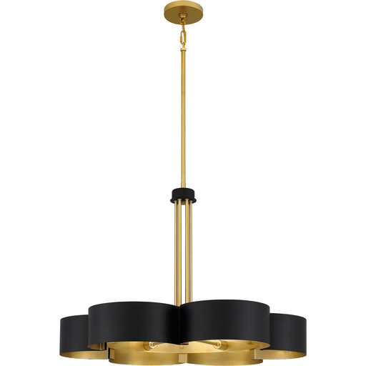 Quoizel - BSM5028MBK - Six Light Chandelier - Balsam - Matte Black