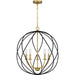 Quoizel - BYN2824AB - Five Light Pendant - Bryn - Aged Brass