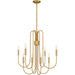 Quoizel - CBR5028BWS - Eight Light Chandelier - Cabry - Brushed Weathered Brass