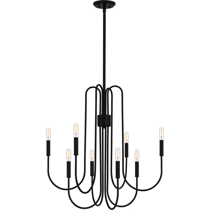 Quoizel - CBR5028K - Eight Light Chandelier - Cabry - Mystic Black