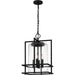 Quoizel - DMN1514EK - Four Light Pendant - Damien - Earth Black