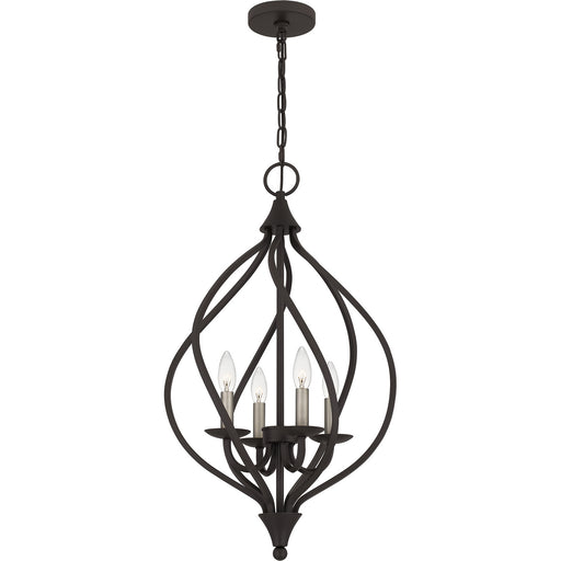 Quoizel - DUP2816OZ - Four Light Pendant - Dupont - Old Bronze