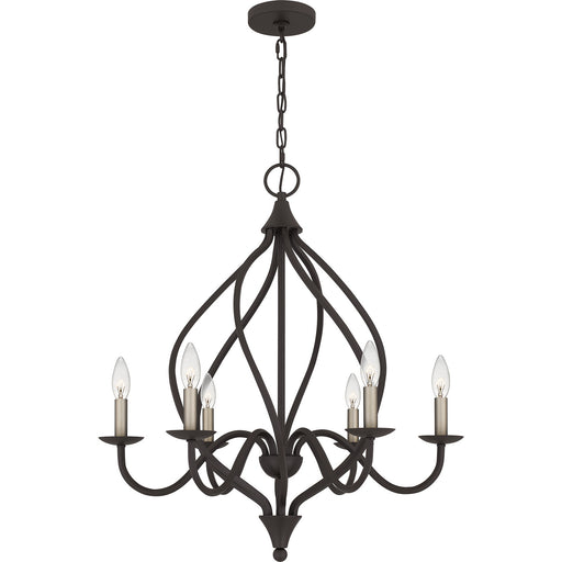 Quoizel - DUP5025OZ - Six Light Chandelier - Dupont - Old Bronze