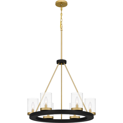 Quoizel - GRL5026MBK - Six Light Chandelier - Greeley - Matte Black