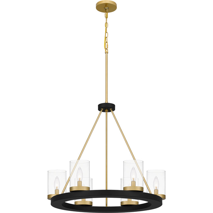 Quoizel - GRL5026MBK - Six Light Chandelier - Greeley - Matte Black