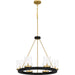 Quoizel - GRL5026MBK - Six Light Chandelier - Greeley - Matte Black