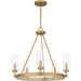 Quoizel - KEL5025NWS - Five Light Chandelier - Kelleher - Nouveau Painted Weathered Brass