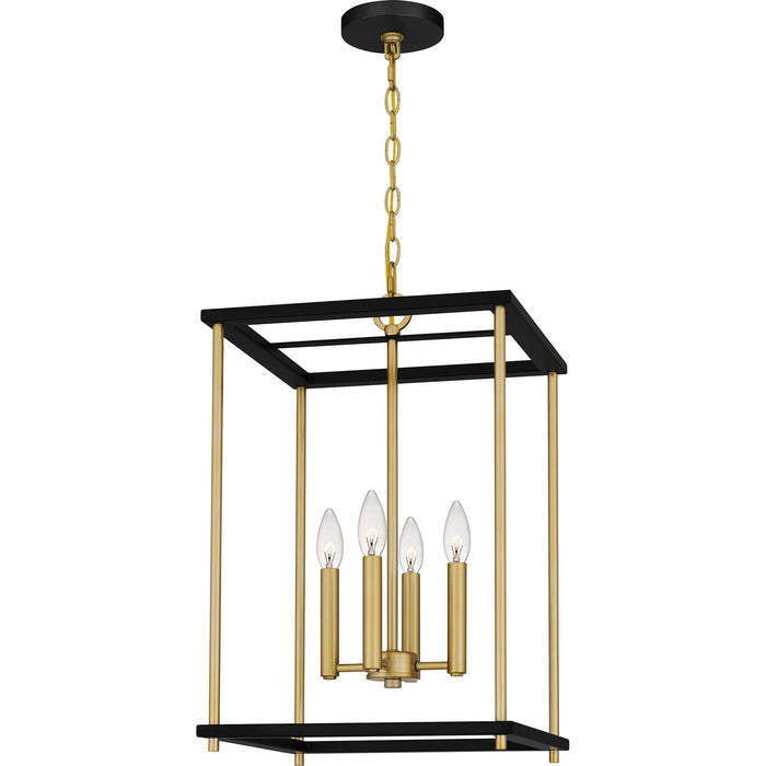 Quoizel - KNW2814MBK - Four Light Pendant - Kynwyd - Matte Black