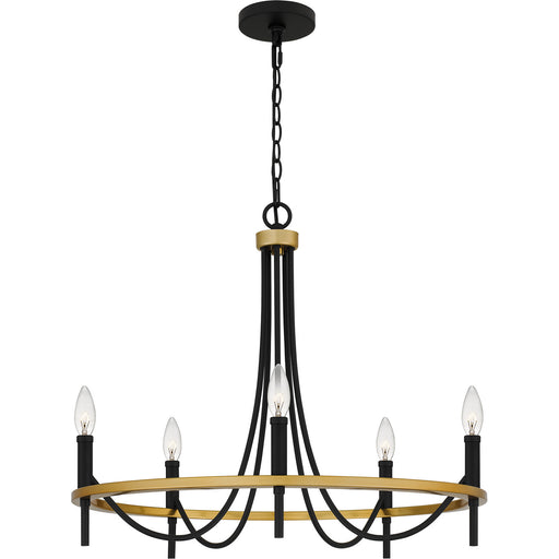 Quoizel - LGR5026MBK - Five Light Chandelier - Legare - Matte Black