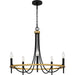 Quoizel - LGR5026MBK - Five Light Chandelier - Legare - Matte Black