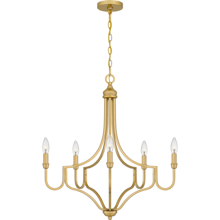 Quoizel - MAB5026LG - Five Light Chandelier - Mabel - Light Gold