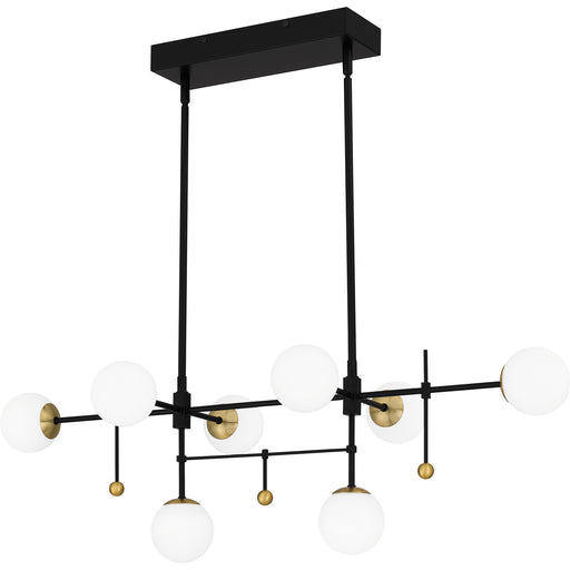 Quoizel - PCBRE839MBK - LED Island Chandelier - Blaire - Matte Black