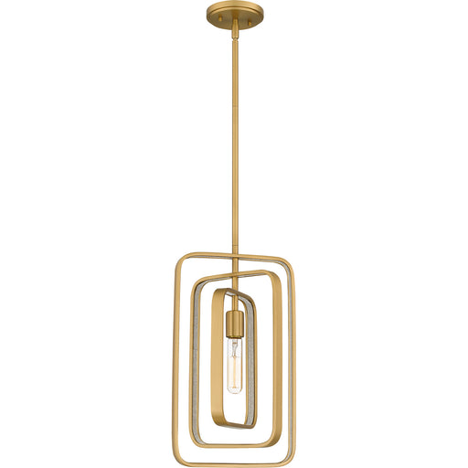 Quoizel - PCDPR1510BWS - One Light Mini Pendant - Dupree - Brushed Weathered Brass