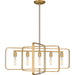 Quoizel - PCDPR534BWS - Five Light Island Chandelier - Dupree - Brushed Weathered Brass