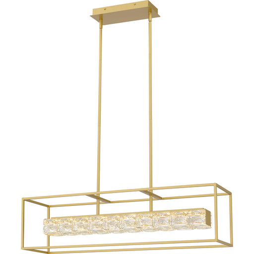 Quoizel - PCDZ136SGD - LED Linear Chandelier - Dazzle - Soft Gold