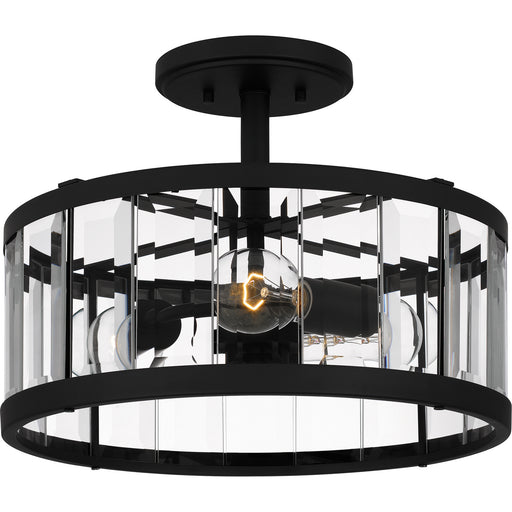 Quoizel - PCLCA1715MBK - Three Light Semi Flush Mount - Lucia - Matte Black