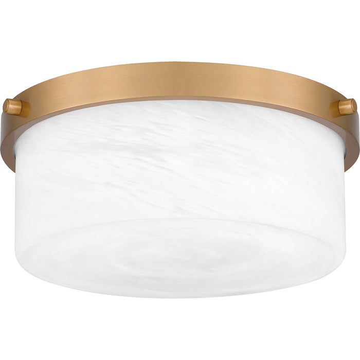 Quoizel - QFL5590AB - Two Light Flush Mount - Quoizel Flush Mount - Aged Brass