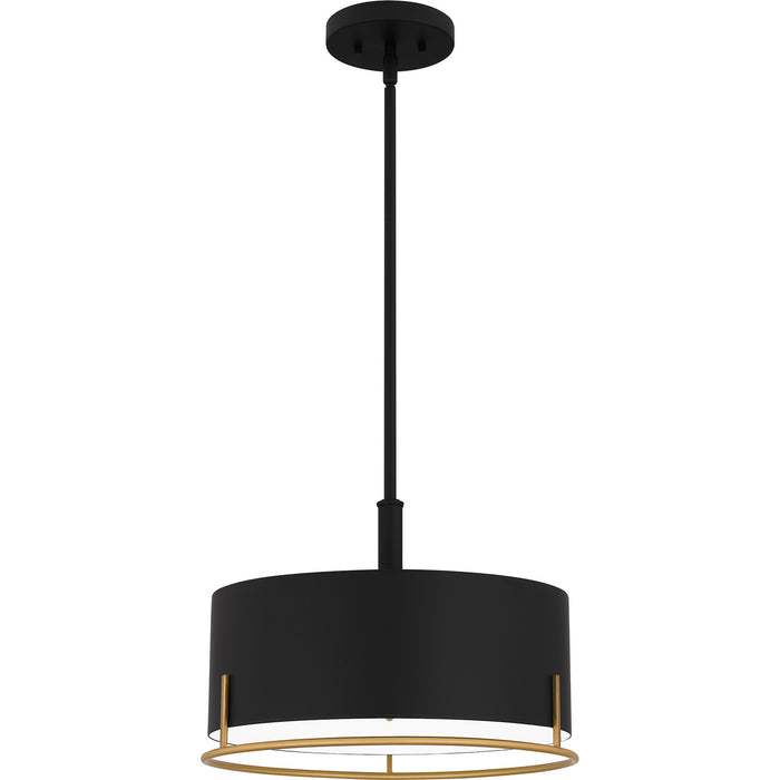 Quoizel - QP5580MBK - Three Light Pendant - Quoizel Pendant - Matte Black