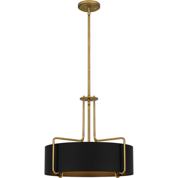 Quoizel - QP5596AB - Four Light Pendant - Quoizel Pendant - Aged Brass