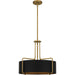 Quoizel - QP5596AB - Four Light Pendant - Quoizel Pendant - Aged Brass