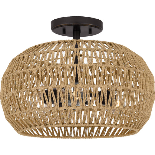 Quoizel - QSF4034PN - Three Light Semi Flush Mount - Quoizel Semi-Flush Mount - Palladian Bronze