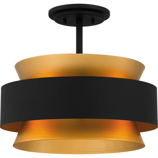 Quoizel - QSF5570EK - Three Light Semi Flush Mount - Quoizel Semi-Flush Mount - Earth Black