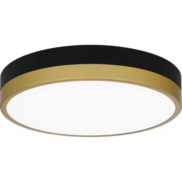 Quoizel - WLN1611MBKG - LED Flush Mount - Weldin - Matte Black Gold