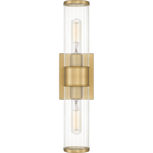 Quoizel - QW16128AB - Two Light Wall Sconce - Quoizel Wood - Aged Brass