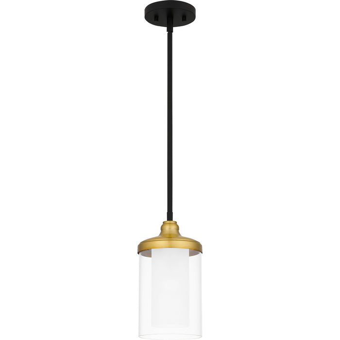 Quoizel - ROW1506MBK - One Light Mini Pendant - Rowland - Matte Black