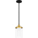 Quoizel - ROW1506MBK - One Light Mini Pendant - Rowland - Matte Black