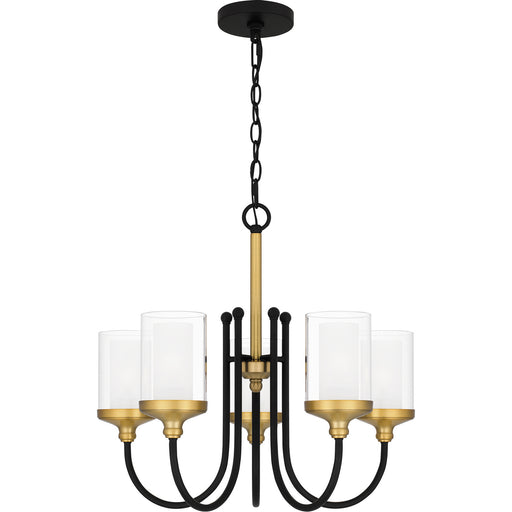 Quoizel - ROW5022MBK - Five Light Chandelier - Rowland - Matte Black