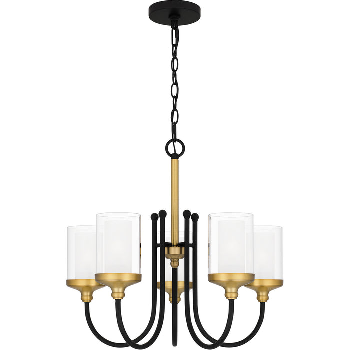 Quoizel - ROW5022MBK - Five Light Chandelier - Rowland - Matte Black