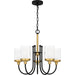 Quoizel - ROW5022MBK - Five Light Chandelier - Rowland - Matte Black