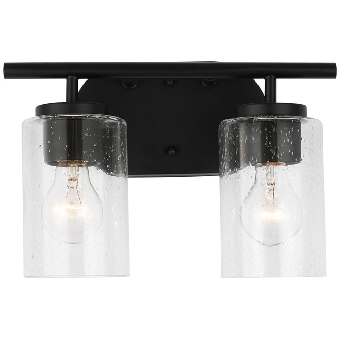 Generation Lighting. - 41171-112 - Two Light Wall / Bath - Oslo - Midnight Black