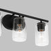 Generation Lighting. - 41172-112 - Three Light Wall / Bath - Oslo - Midnight Black