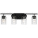 Generation Lighting. - 41173-112 - Four Light Wall / Bath - Oslo - Midnight Black