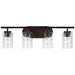 Generation Lighting. - 41173-710 - Four Light Wall / Bath - Oslo - Bronze