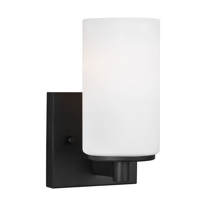 Generation Lighting. - 4139101-112 - One Light Wall / Bath Sconce - Hettinger - Midnight Black