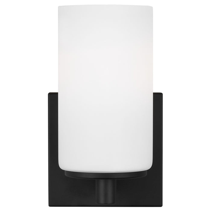 Generation Lighting. - 4139101EN3-112 - One Light Wall / Bath Sconce - Hettinger - Midnight Black