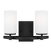 Generation Lighting. - 4424602-112 - Two Light Wall / Bath - Alturas - Midnight Black