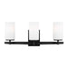 Generation Lighting. - 4424603-112 - Three Light Wall / Bath - Alturas - Midnight Black