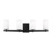 Generation Lighting. - 4424604-112 - Four Light Wall / Bath - Alturas - Midnight Black