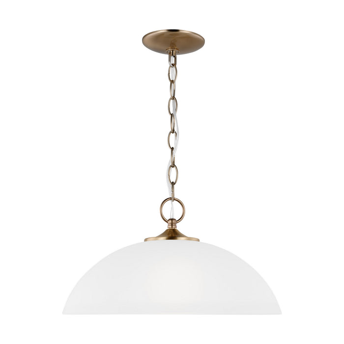 Generation Lighting. - 6516501-848 - One Light Pendant - Geary - Satin Brass