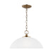 Generation Lighting. - 6516501-848 - One Light Pendant - Geary - Satin Brass