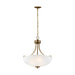 Generation Lighting. - 6616503-848 - Three Light Pendant - Geary - Satin Brass