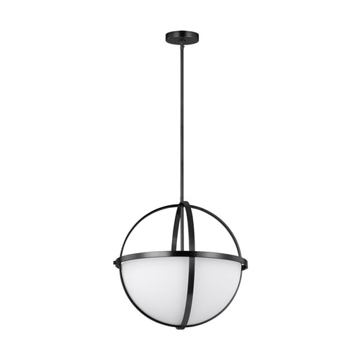 Generation Lighting. - 6624603-112 - Three Light Pendant - Alturas - Midnight Black